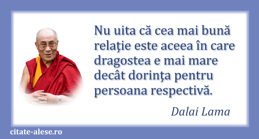 Dalai Lama, citat despre relaţie