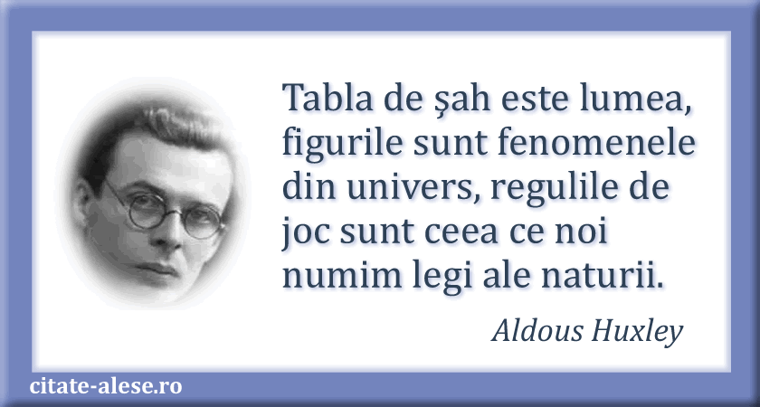 Aldous Huxley, citat despre natura