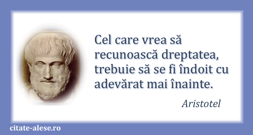 Aristotel, citat despre dreptate