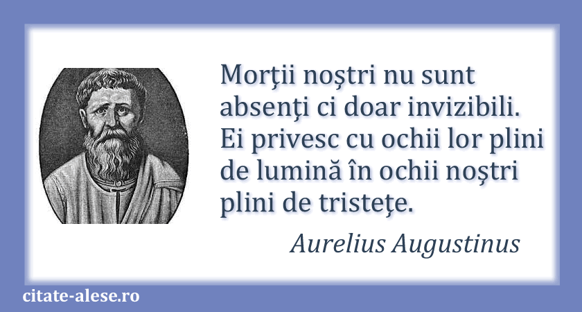 Aurelius Augustinus, citat despre moarte