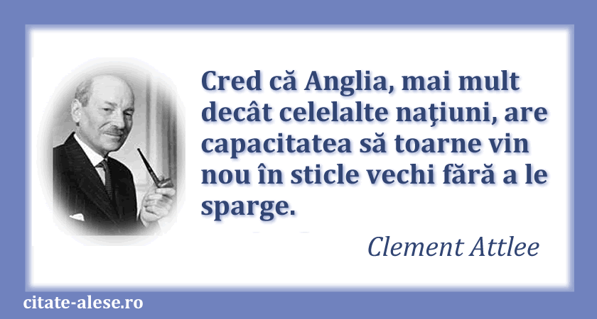 Clement Attlee, citat despre naţiuni