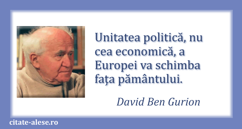 David Ben Gurion, citat despre politică