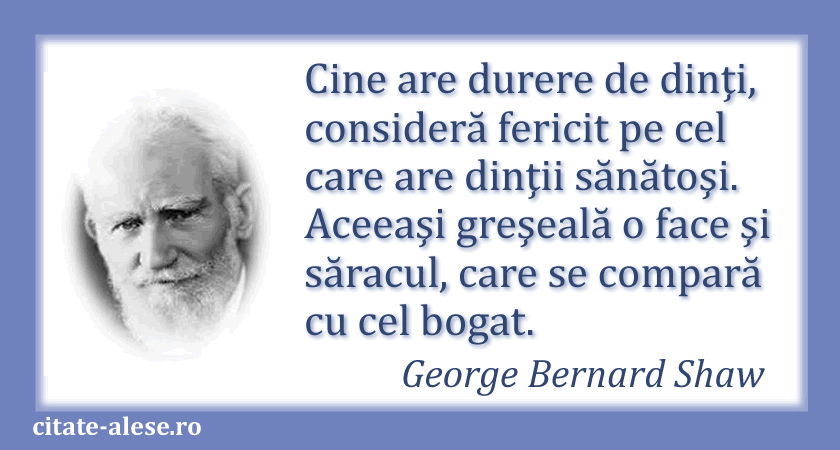George Bernard Shaw, citat despre bogaţi şi săraci