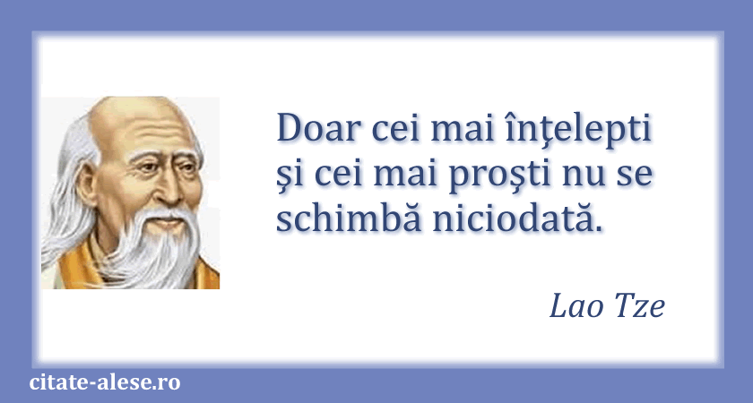 Lao Tze, citat despre proşti şi înţelepţi