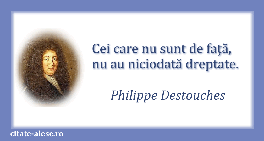 Philippe Destouches, citat despre dreptate