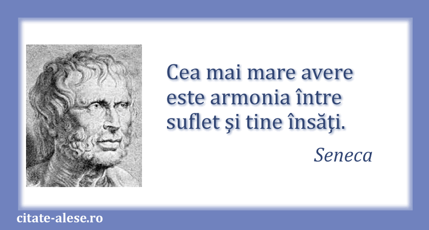 Seneca, citat despre armonie